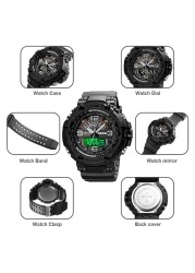 SKMEI 1617 Military Camouflage Sport Watches Stopwatch Alarm 3 Time 5Bar Waterproof Male Clock Men Watch relojes hombre 2020