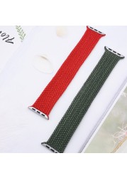 Braided Solo Loop For Apple Watch Band 45mm 41mm 44mm 40mm 42mm 38mm Nylon Bracelet iWatch Series 3 4 5 SE 6 7 1:1 Official