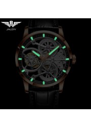 GENLIER Automatic watch men's tourbillon watch nine position men's watches skeleton luxury watches leather 2021 new watches