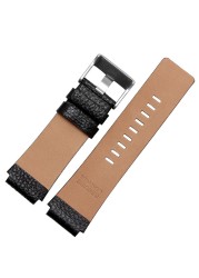 Lychee rib convex watch strap for matched with desay dz1089 dz1123 dz1132 dz4131 leather watch chain 28*22mm 26*17mm wristband