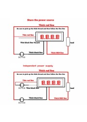 4 أرقام عالية الدقة 4-30 فولت 0-10A/50A/100A الفولتميتر مقياس التيار الكهربائي المزدوج LED شاشة ديجيتال أمبير فولت Merter لوحة قياس