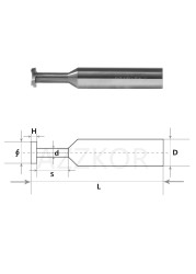 Tungsten Steel Whole Alloy Milling Knife T Cutters Milling Aperture Machining Steel Aluminum Copper Wood Special Groove Type Cutters