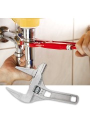 Portable Universal Wrench Adjustable Aluminum Alloy Opening Spanner Repair Tools For Water Pipe Bathroom Accessories Screw