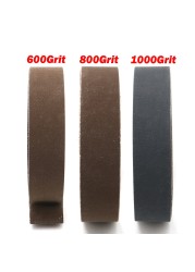 1 x 30 inch sanding belts, 15 pcs, 600 800 1000 high grit, aluminum oxide 25mm width/1 inch length 762mm/30 inch