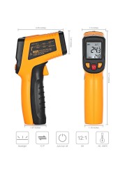 Digital Infrared Thermometer Non-Contact Thermometer Thermometer LCD Display Infrared Laser Point Gun -50~380°