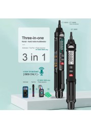 Handheld Multimeter With Backlight AC DC Voltage Meter Sensor Tester With Audio Broadcast Resistance Diode Tester