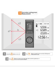 40/60/80m Laser Rangefinder Laser Distance Meter Digital Tape Measure Laser Rangefinder With Laser Rangefinder Angle Measurement