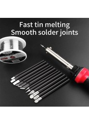 1pc Pure Copper Soldering Iron Tip Lead-Free Soldering Tips Soldering Head BGA Soldering Tools Brand Iron 0/40/60W B C D K