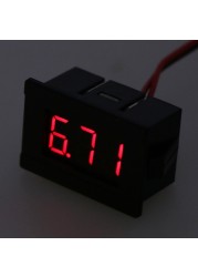 DC 2 Wires 4.5-30V Mini LED Digital Display Voltmeter Volt Voltage Panel Meter