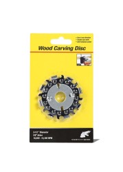 Wood carving cutting disc for angle grinder woodworking chain plate disc angle grinding 16mm 2.5 inch heavy duty 2-in-1