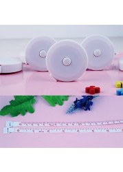 Soft Sewing Tailor Tape Measure Retractable Body Height Measuring Device White For Waist Circumference Sewing Tailor Roll Tape