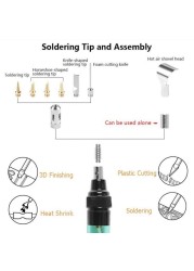 1300 Celsius Butane 4 in 1 Portable Soldering Iron Kit Welding Pen Burner Blow Torch Gas Soldering Iron Tip Butane Cordless Tool