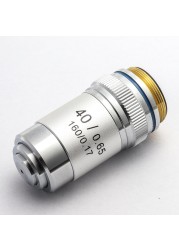 Biological Microscopes 100X Achromatic Objective Lens (Oil) 4X 10X 20X 40X 60X 195mm Distance Comparator Universal RMS Thread