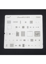 1pc Stainless Steel IC Chip BGA Reballing Stencil Kits Soldering Template Set for iPhone XS Max/XR/XS/X/8 Plus/8/7 Plus/7/6S Plus/6