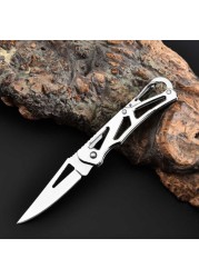 Full Stainless Steel Blade Shape Knife Outdoor Camping Self Defense Emergency Survival Knife Tool Portable Size Whosale & Dropship