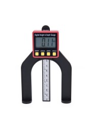 Digital LCD Depth Gauge Height Gauge 0-80mm 0.01mm Caliper with Magnetic Feet for Tables Router Woodworking Measuring Tools