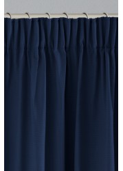 Cotton Curtains Pencil Pleat Blackout/Thermal