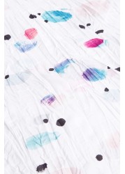 Simply Soft Crinkle Painted Spots Duvet Cover and Pillowcase Set