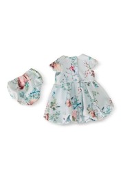 Lipsy Baby Scallop Scuba Dress With Matching Knicker