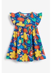 Frill Sleeve Cotton Dress (3mths-8yrs)