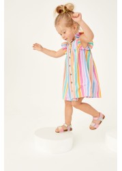 Frill Sleeve Cotton Dress (3mths-8yrs)