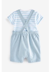 Baby Jersey Dungarees And Bodysuit Set (0mths-2yrs)