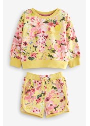 Baker by Ted Baker Floral Sweatshirt and Shorts Set