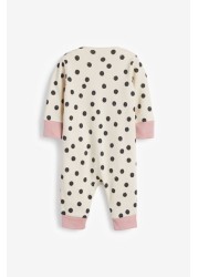 Baby 3 Pack Footless Sleepsuits (0mths-3yrs)