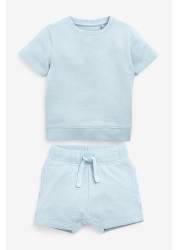 Plain Sweat T-Shirt And Shorts Set (3mths-7yrs)