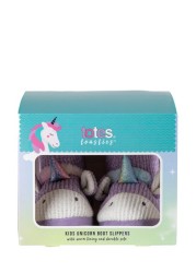 totes Girls Tall Unicorn Boot Slippers