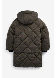 Shower Resistant Quilted Padded Coat (3-16yrs)