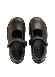 Start-Rite Mystery Black Leather Riptape Shoes