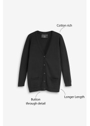 Longer Length V-Neck Cardigan (3-17yrs)