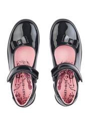 Start-Rite Giggle Black Patent Leather School Shoes Wide Fit