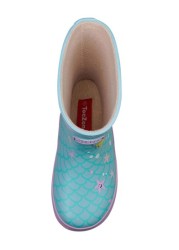 ToeZone Blue Mermaid Wellies