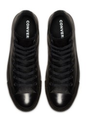 Converse Black Leather High Top Trainers