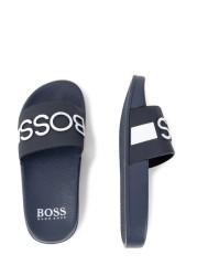 BOSS Navy Blue Logo Sliders