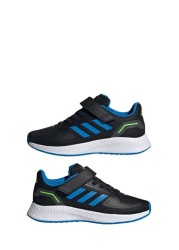 حذاء رياضي أسود RunFalcon للشباب والناشئين من Adidas