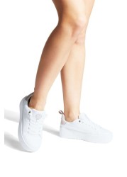 KG Kurt Geiger White Vegan Lighter Lace-Up Trainers