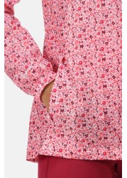 Regatta Womens Pink Printed Waterproof Pack It Jacket