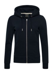 Superdry Blue Vintage Logo Embroidered Zip Hoodie