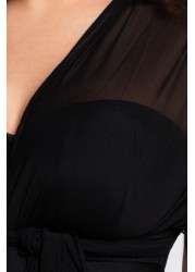 Curvy Kate Black Wrapsody Bandeau Swimsuit