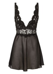 Ann Summers Black Fiercely Sexy Babydoll Dress