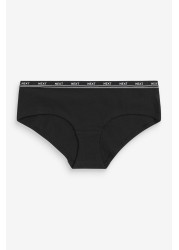 Cotton Rich Logo Knickers 4 Pack Short