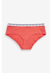 Cotton Rich Logo Knickers 4 Pack Short