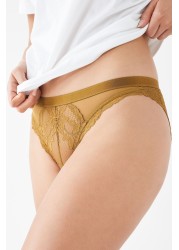 Lace Knickers 2 Pack High Leg