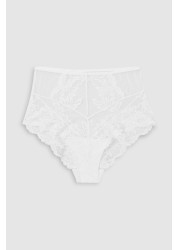 Lace Knickers 2 Pack High Rise