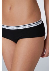 Cotton Rich Logo Knickers 4 Pack Short