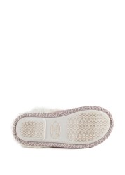 Totes Isotoner Ladies Swept Back Bobble Mule Slippers