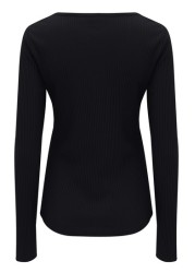 Pour Moi Rib Jersey Long Sleeve Top